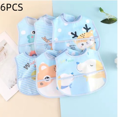 Bavoir bébé bleu ensemble