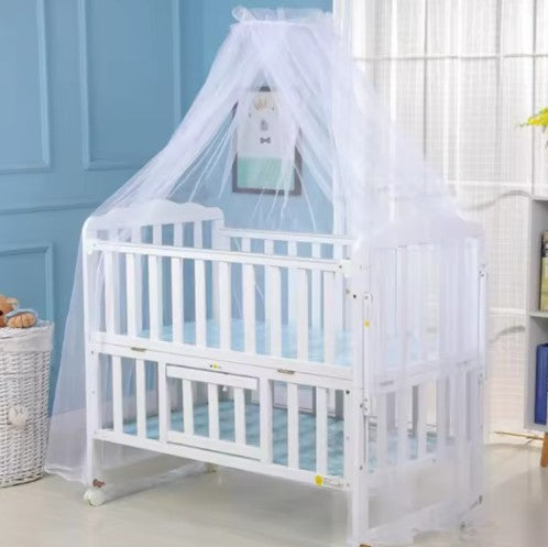 Moustiquaire lit bébé blanc