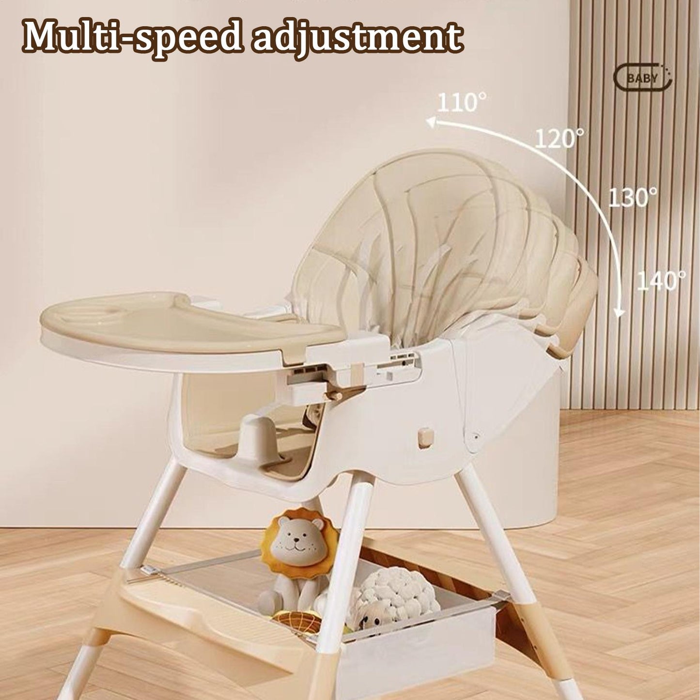 Siège rehausseur de chaise haute angles