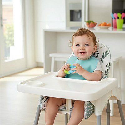 Coussin chaise haute assurant