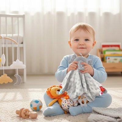 Doudou bebe attacher