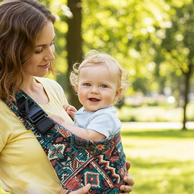 Écharpe de portage bébé respirant