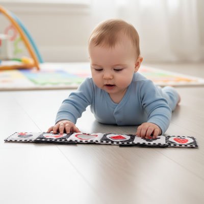 Livre bebe en tissus Graphismes