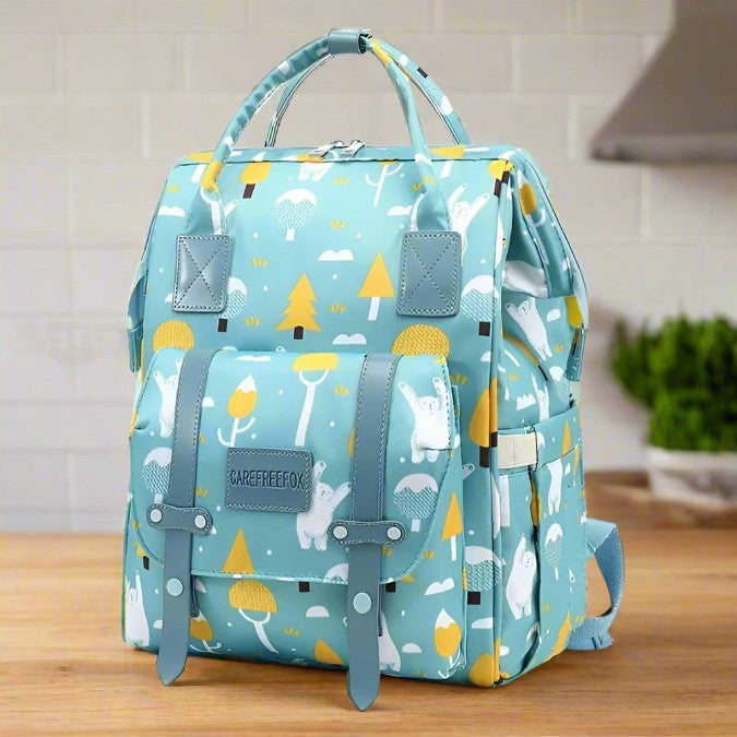 sac-a-langer-bebe-turquoise-ours