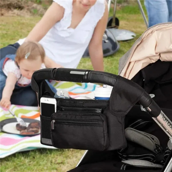 sac poussette noir pratique compact