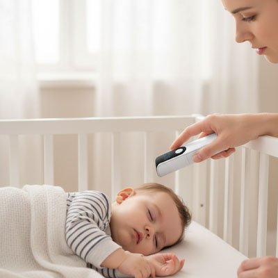 Thermomètre frontal pratique