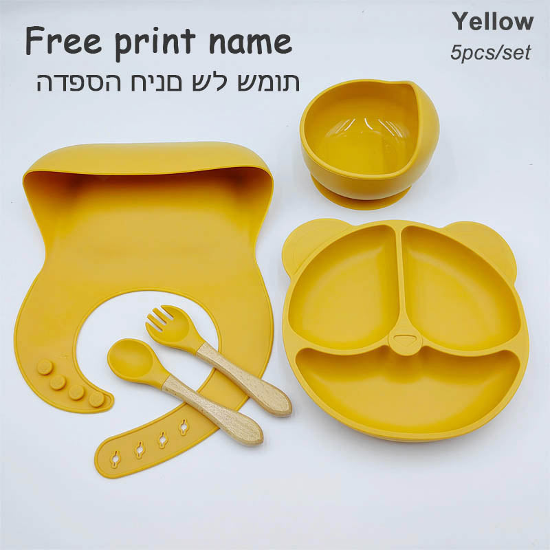 Vaisselle en Silicone | Antidérapante Bébé™