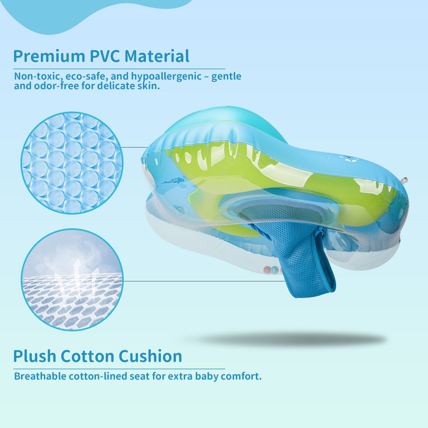 Bouée bébé | Anti-UV avec auvent™