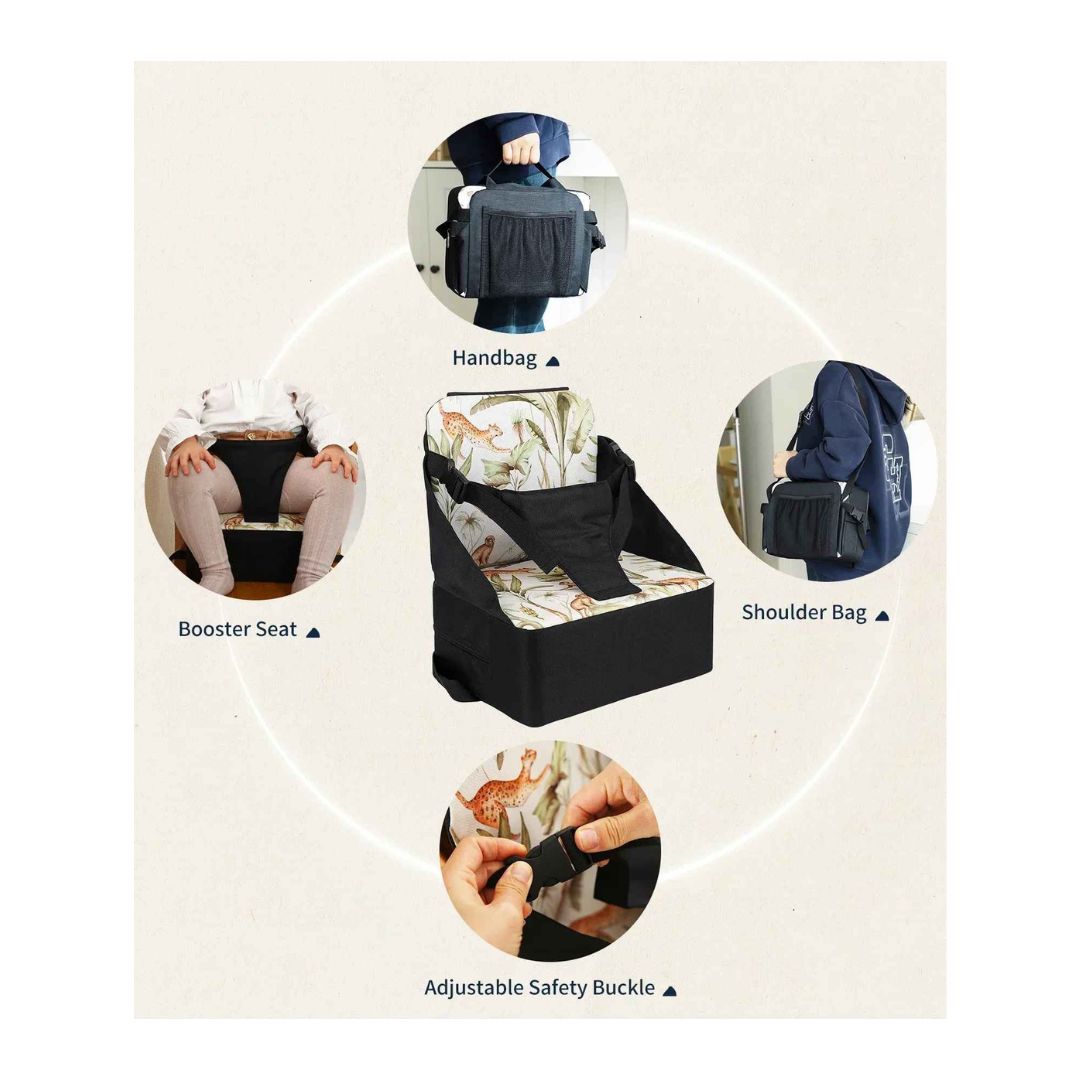 Harnais portatif bebe pour chaise haute  | Portatif-Seat™