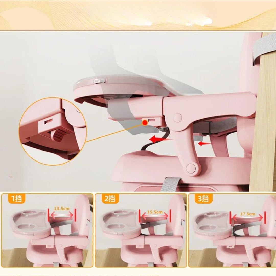 Rehausseur de Chaise 2 en 1 pour Bébé | Sécurisé™