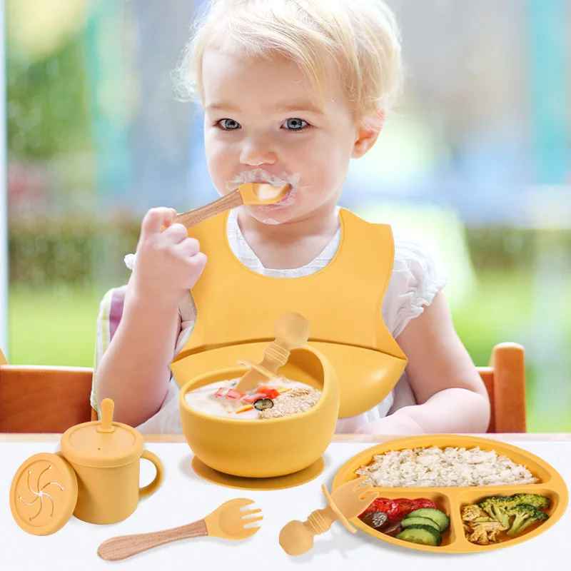 Assiette bébé ventouse | Silicone Antidérapante™