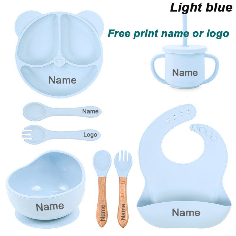 Vaisselle en Silicone | Antidérapante Bébé™
