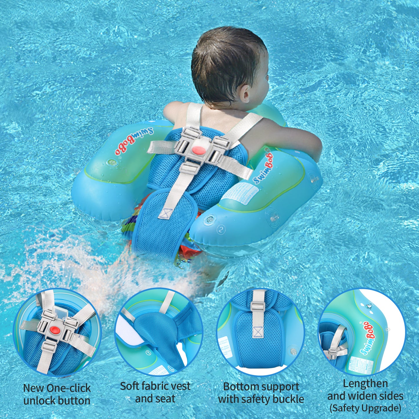 Bouée bébé | Anti-UV avec auvent™