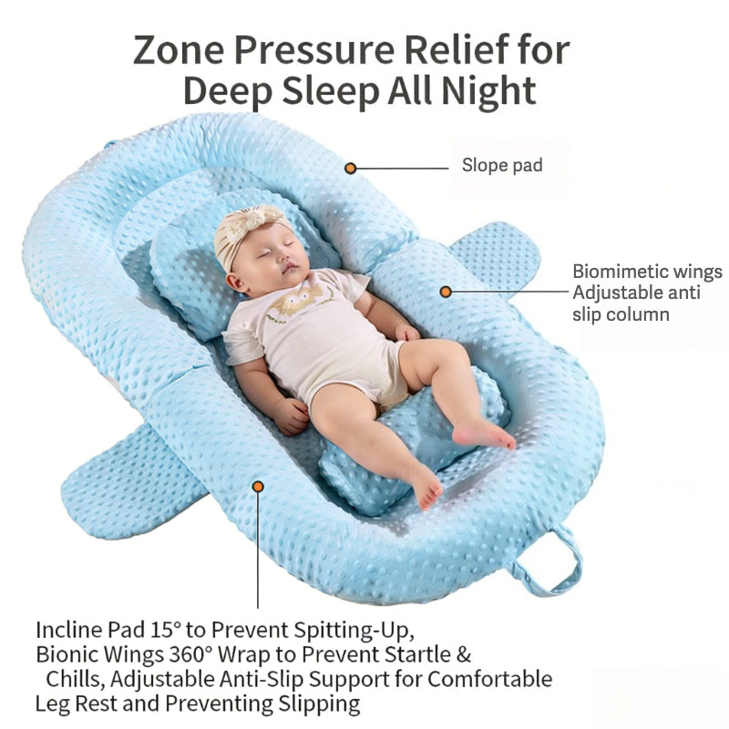 Oreiller de pente anti-reflux pour bébé | Hypoallergénique™