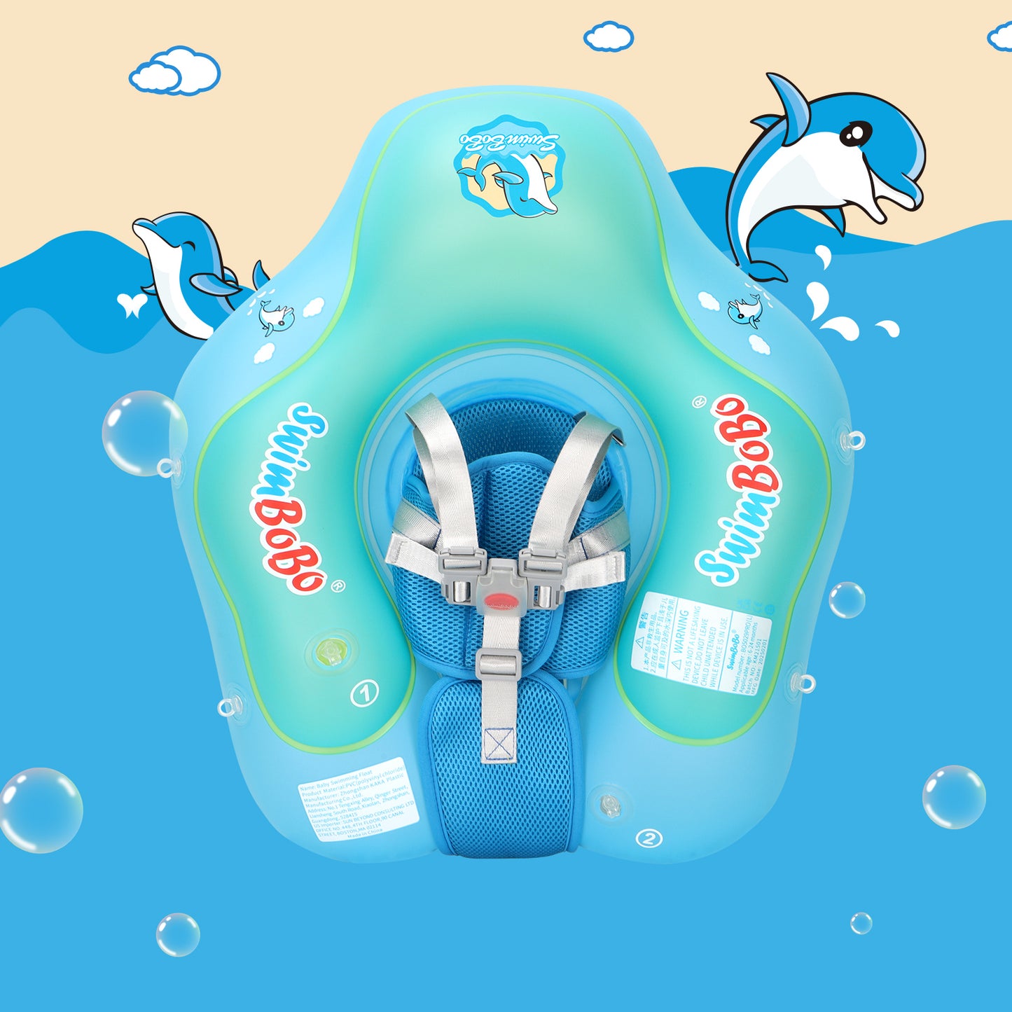 Bouée bébé | Anti-UV avec auvent™