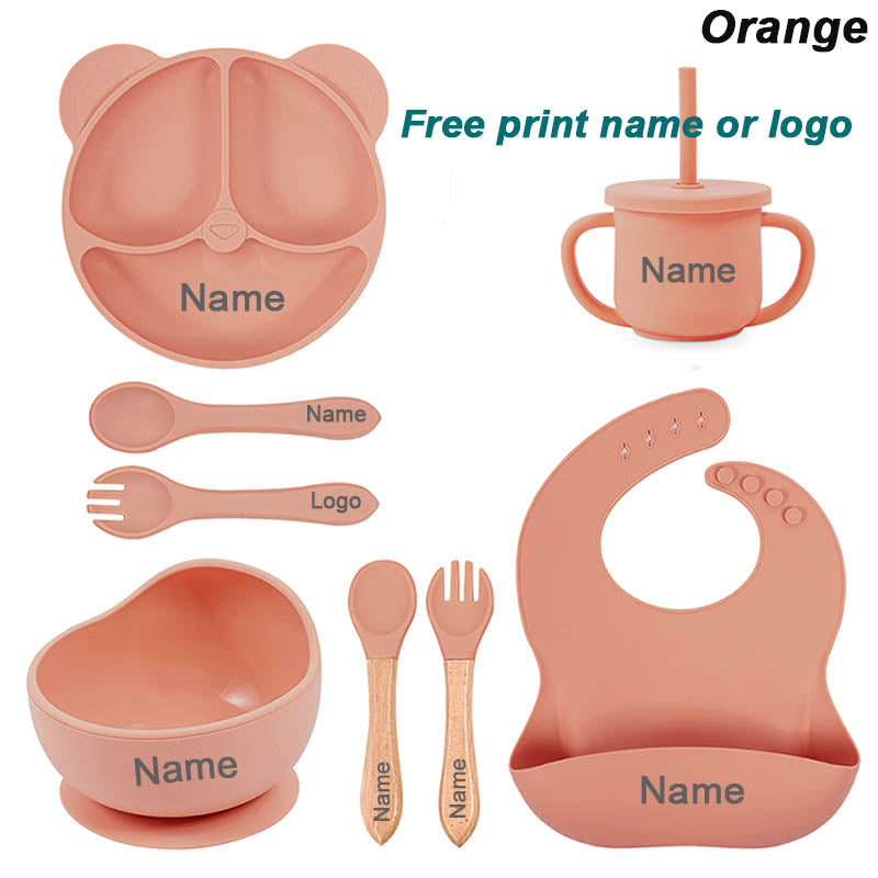 Vaisselle en Silicone | Antidérapante Bébé™