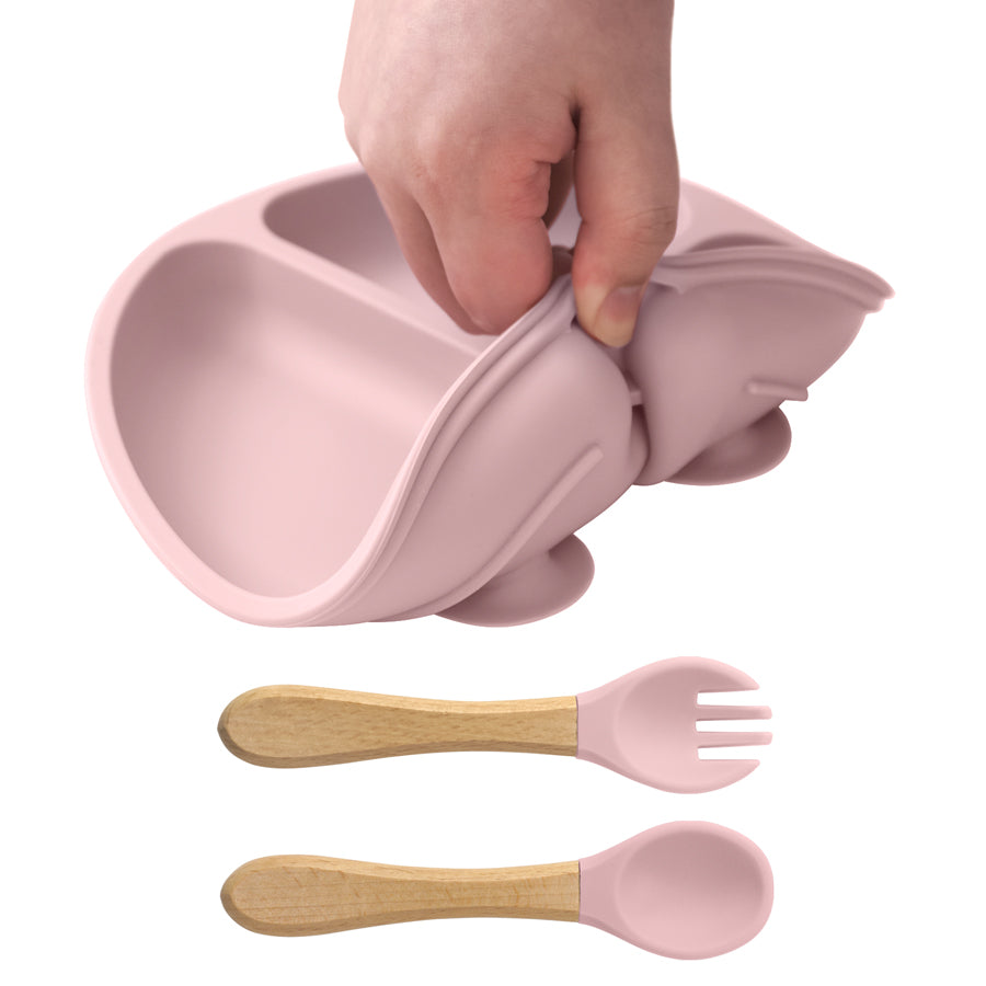 Assiette bébé ventouse | Ultra-adhérente silicone™