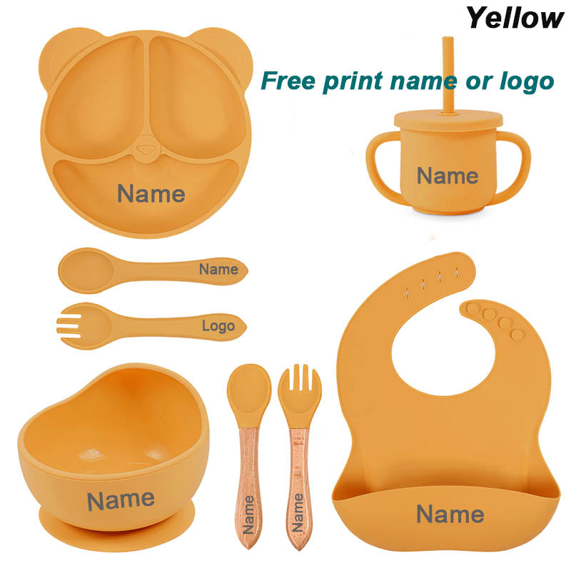 Vaisselle en Silicone | Antidérapante Bébé™