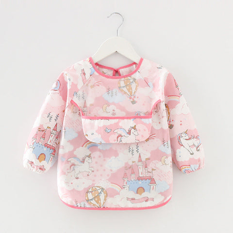 Bavoir manche longue licorne