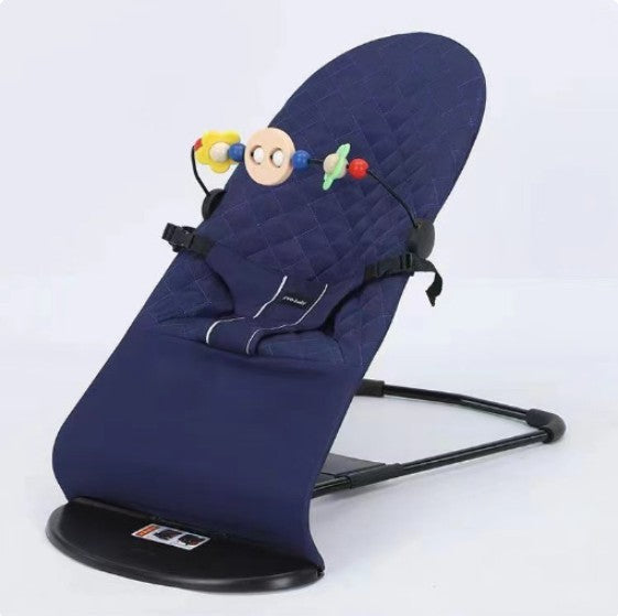 Chaise à bascule pliable pour bebe bleu
