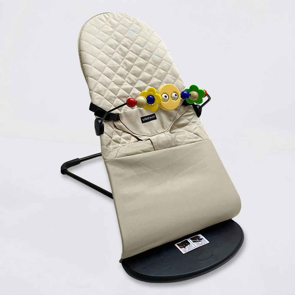 Chaise à bascule pliable pour bebe crème