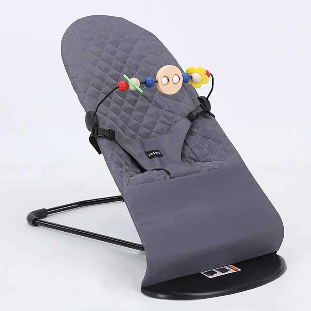 Chaise à bascule pliable pour bebe grise
