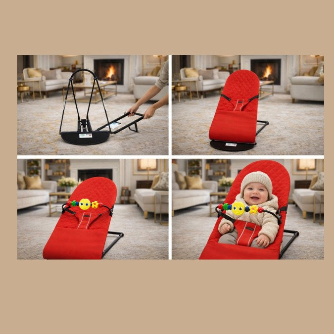 Chaise à bascule pliable pour bebe montage