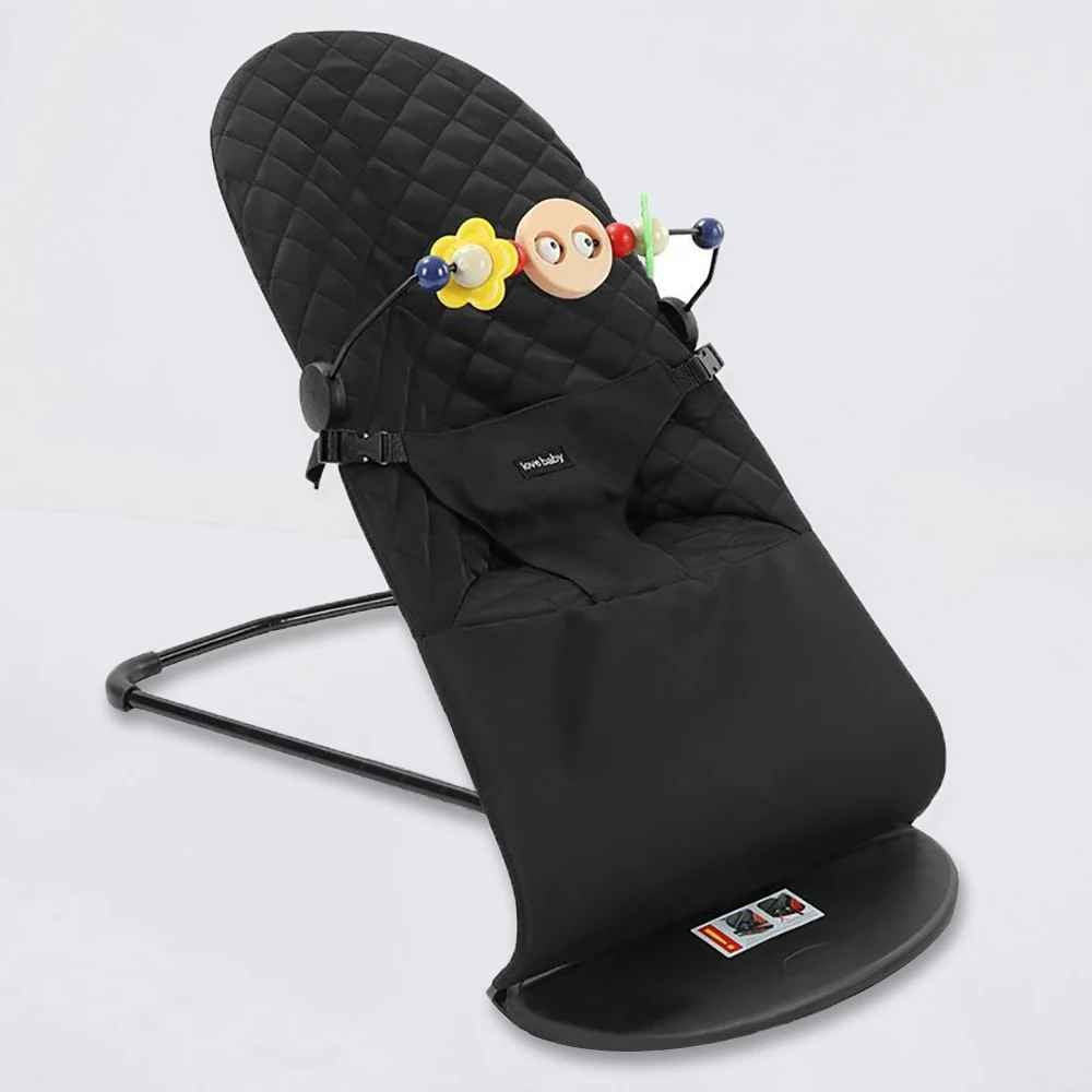 Chaise à bascule pliable pour bebe noire