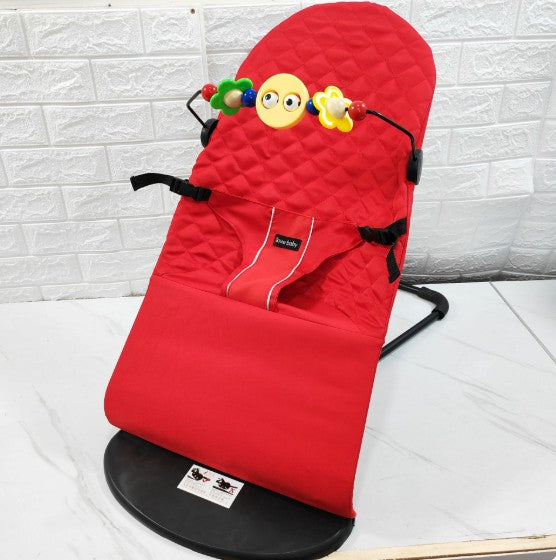 Chaise à bascule pliable pour bebe rouge