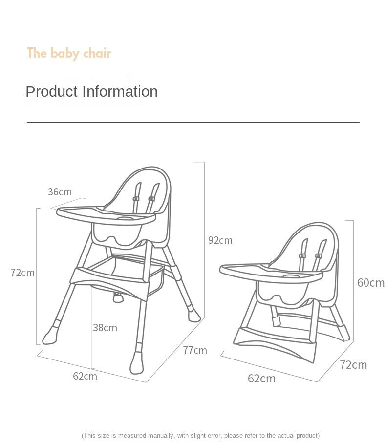 Chaise haute réglable caractéristiques 