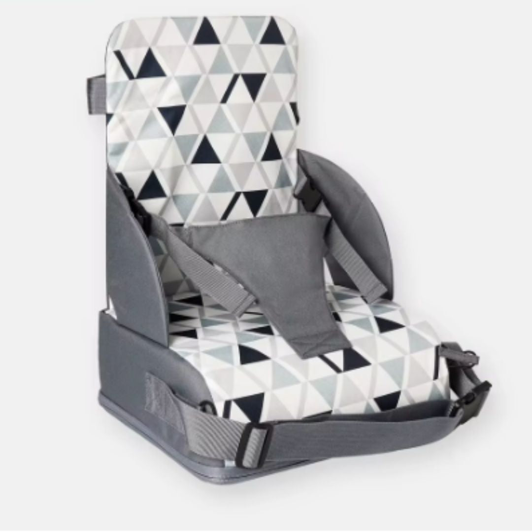 Harnais portatif bébé pour chaise haute gris noir