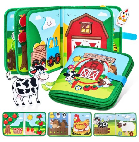 Livre bébé en tissus ferme