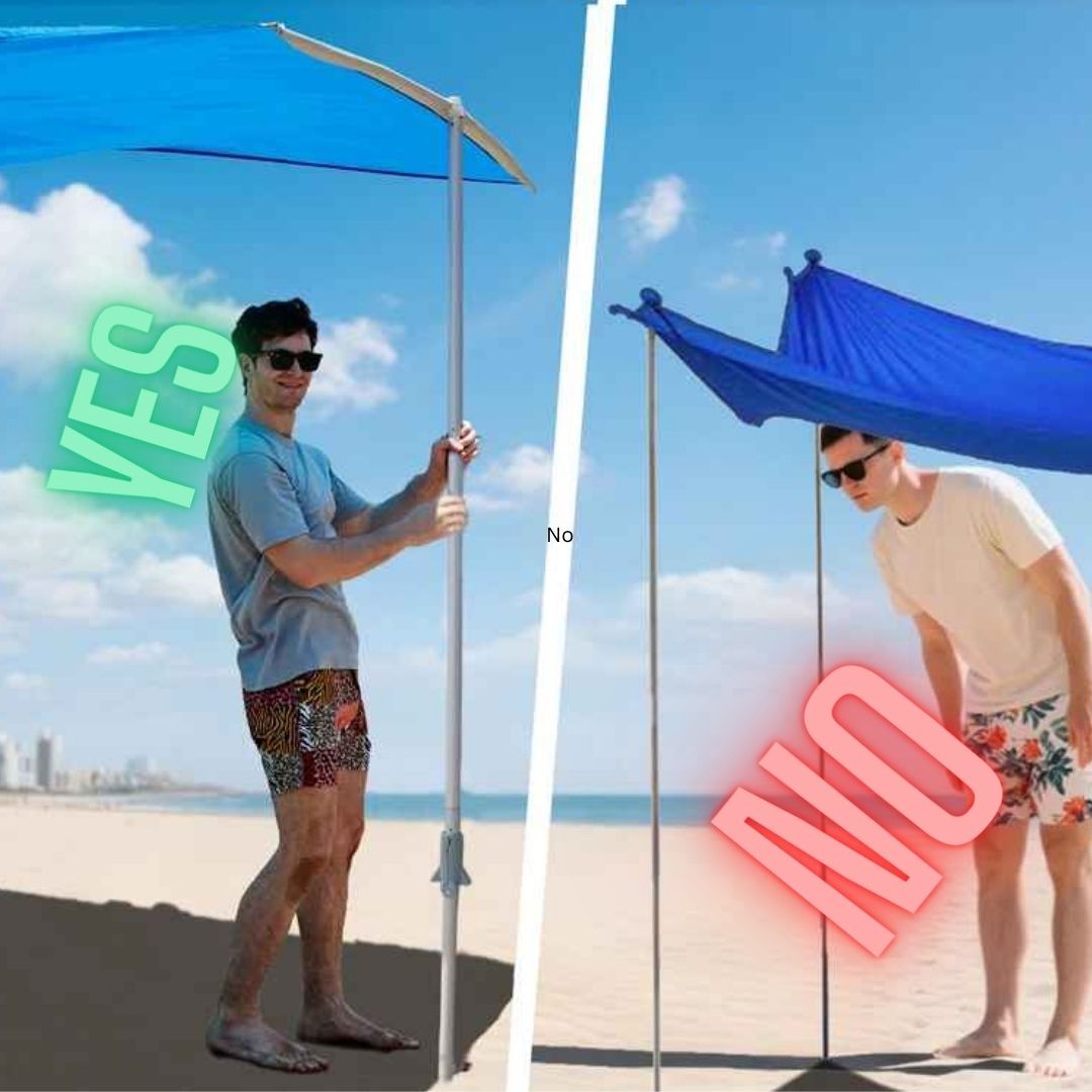 Parasol de plage léger avantagé 