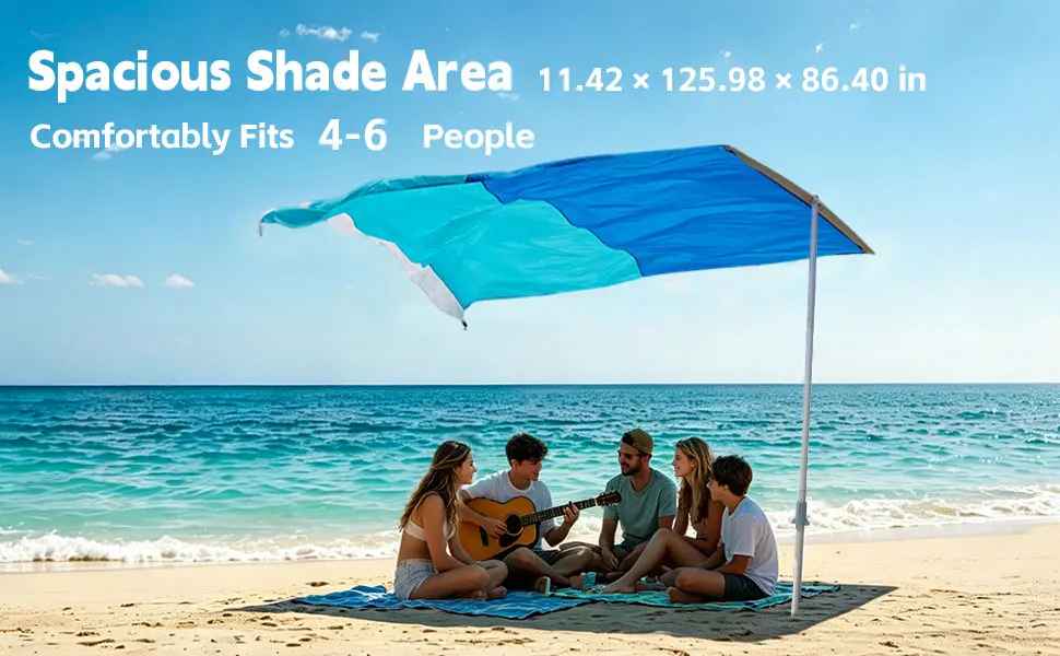 Parasol de plage léger contentement