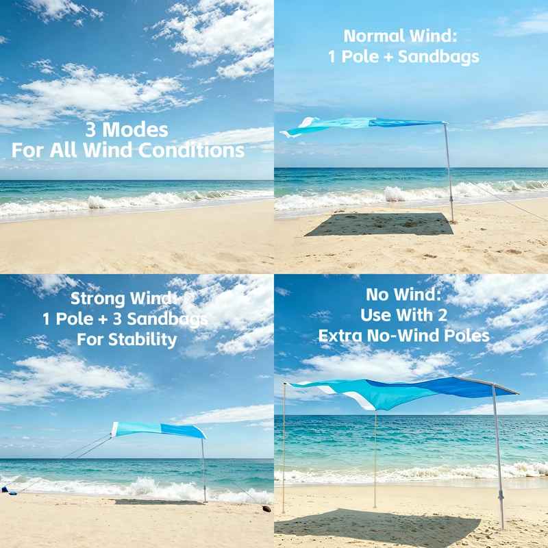 Parasol de plage léger différence 