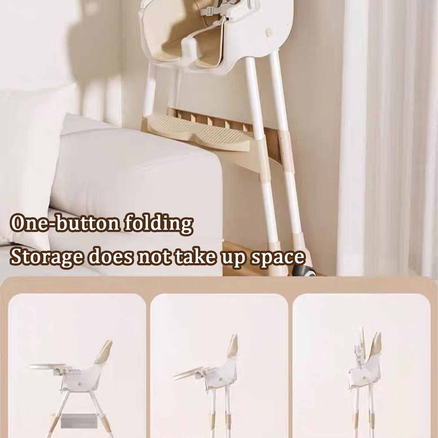 Siège rehausseur de chaise haute pliable