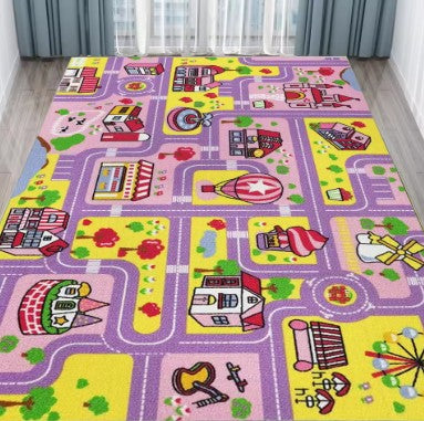 Tapis de jeu pour bebe mauve