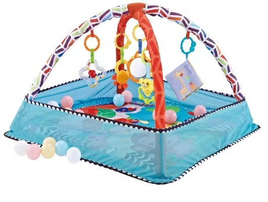 Tapis d'eveil bebe carré bleu