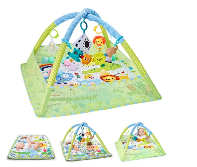 Tapis d'éveil bebe carré contentement 