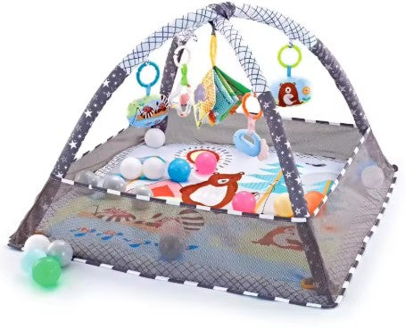 Tapis d'éveil bebe gris