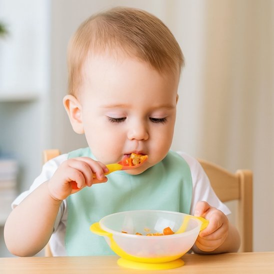 Assiette bebe ventouse antidérapante