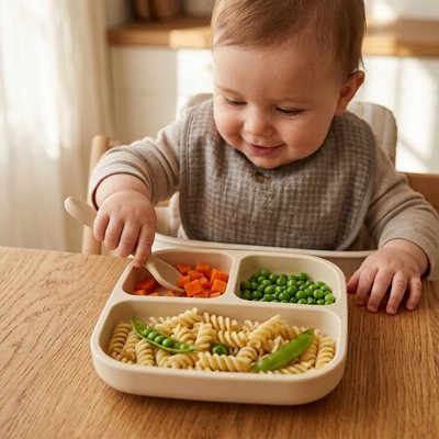 Assiette bébé ventouse encourager 
