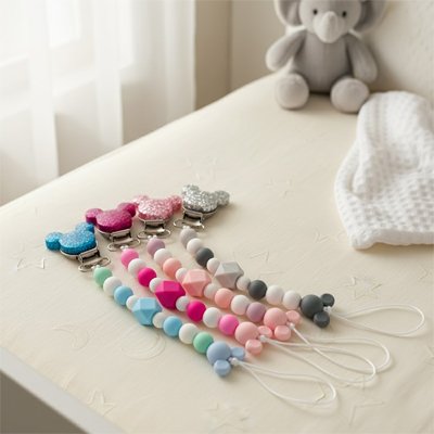 Attache tétine facilité