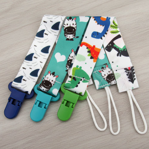 attache tetine trio bleu vert