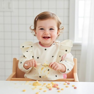 Bavoir manche longue dispensable 