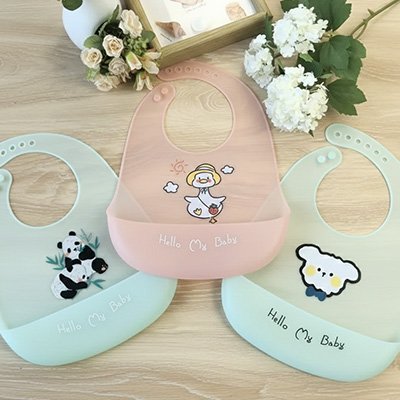 Bavoir silicone imperméable