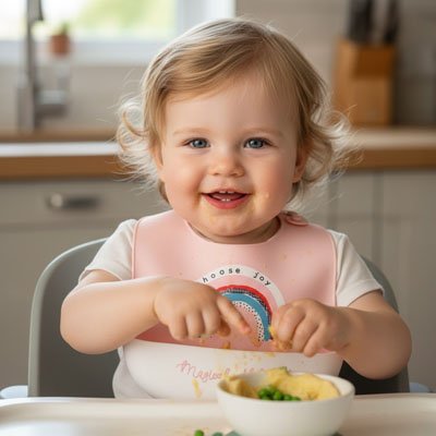 Bavoir silicone soupe