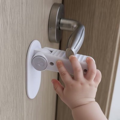 Bloque porte bebe fixation