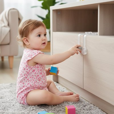 Bloque porte pour bebe facile