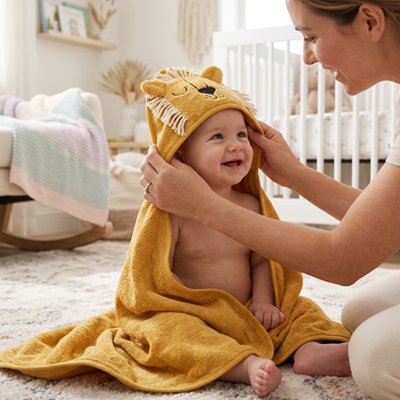 Cape de bain bébé agréable